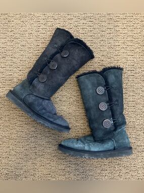 Ugg Australia black tall button